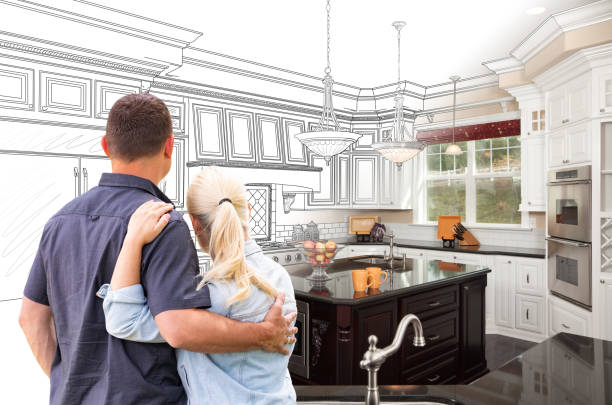 Professional Kitchen Island Installation technician working in Burlington, WI